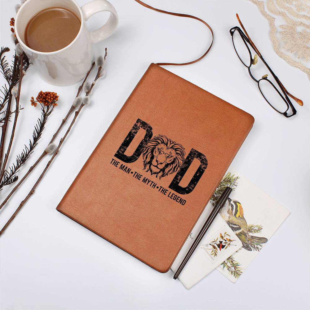 Dad The Man The Myth The Legend | Vegan Leather Journal