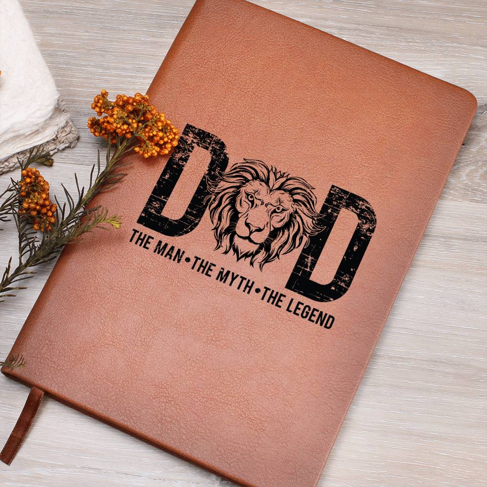 Dad The Man The Myth The Legend | Vegan Leather Journal