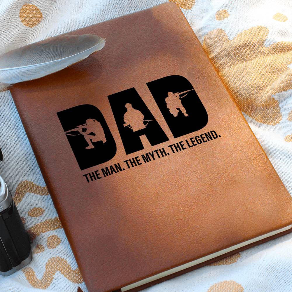Dad The Man The Myth The Legend | Vegan Leather Journal