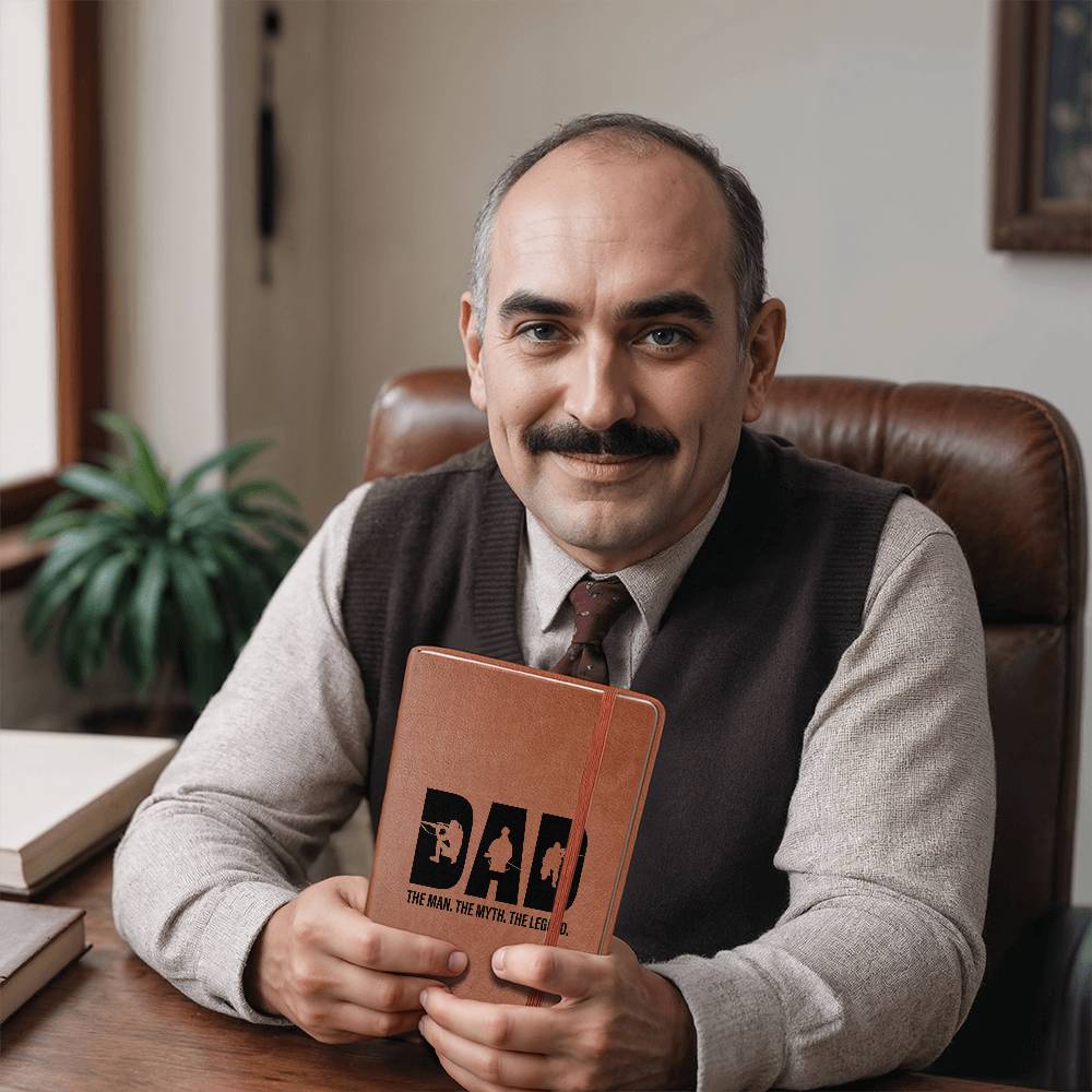 Dad The Man The Myth The Legend | Vegan Leather Journal