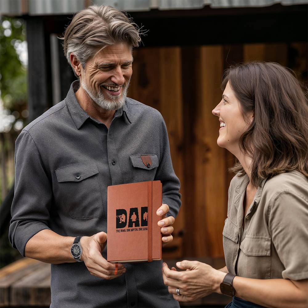 Dad The Man The Myth The Legend | Vegan Leather Journal