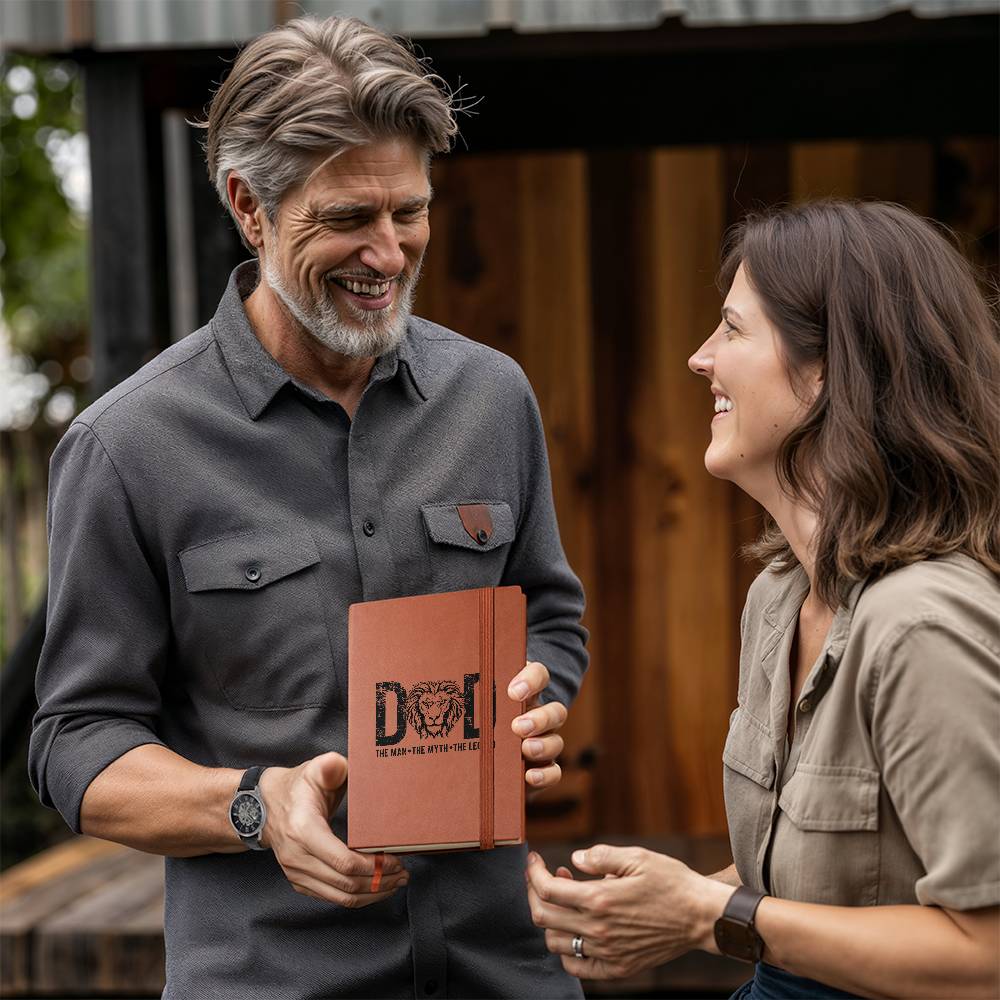 Dad The Man The Myth The Legend | Vegan Leather Journal