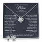 Mother of the Bride Gift from Daughter | Love Knot Necklace and Earring Set