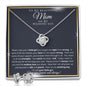 Love Knot Necklace and Earring Gift Set | Mother of the Bride Gift from Daughter
