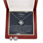 Love Knot Necklace and Earring Gift Set | Mother of the Bride Gift from Daughter