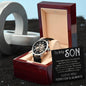 Men's Openwork Watch with Poem and LED Gift Box - To My Son
