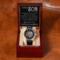 Men's Openwork Watch - We Are So Blessed and Proud - To Our Son