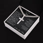 To My Son from Mom - Cuban Chain Artisan Cross Necklace