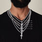 To My Son from Mom - Cuban Chain Artisan Cross Necklace