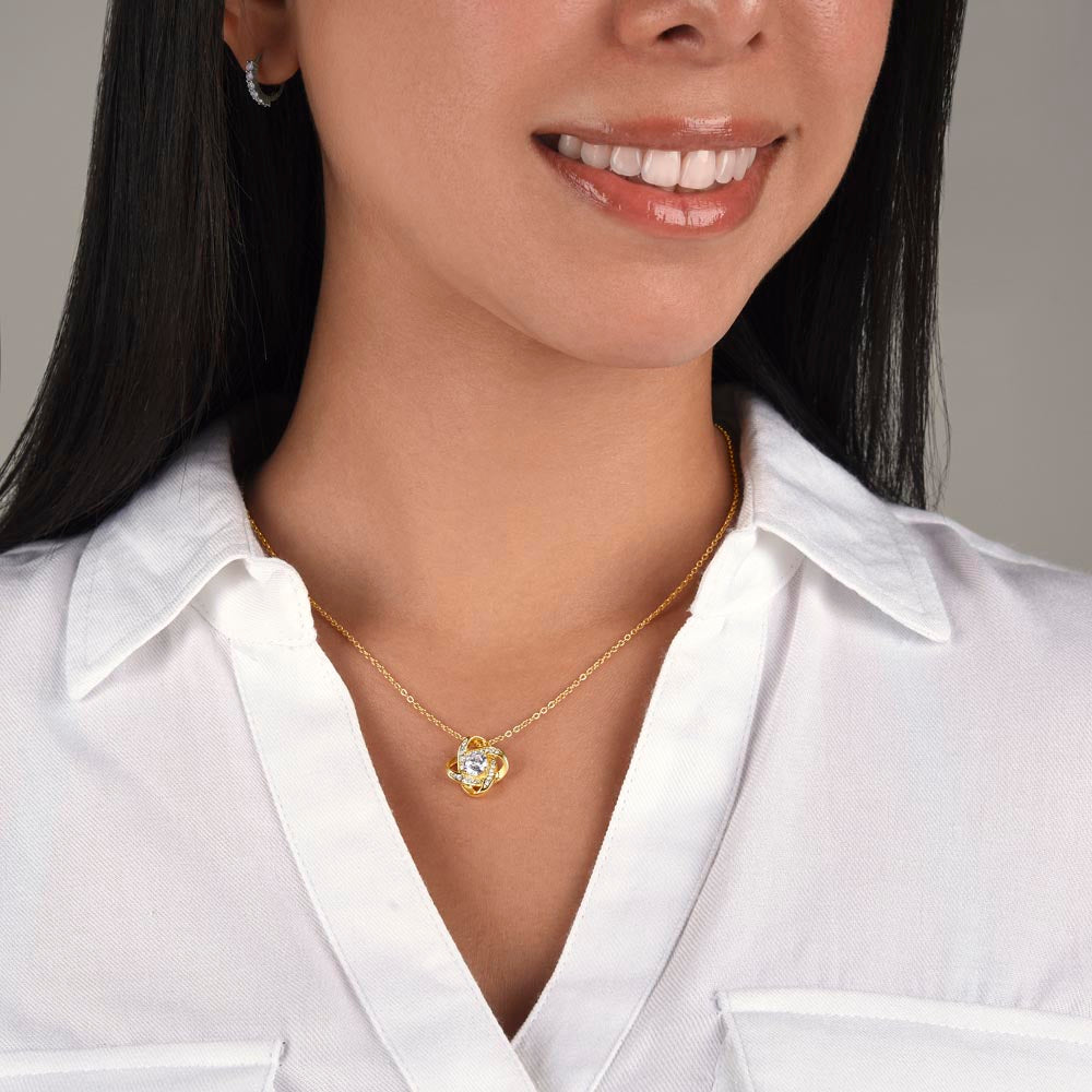 Big Sister and Little Sister Necklace | Love Knot Necklace