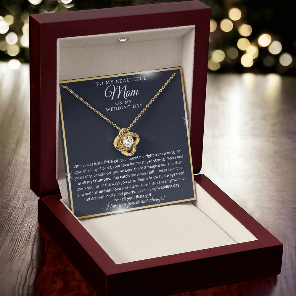 Mother of the Bride Gift from Daughter | Love Knot Necklace