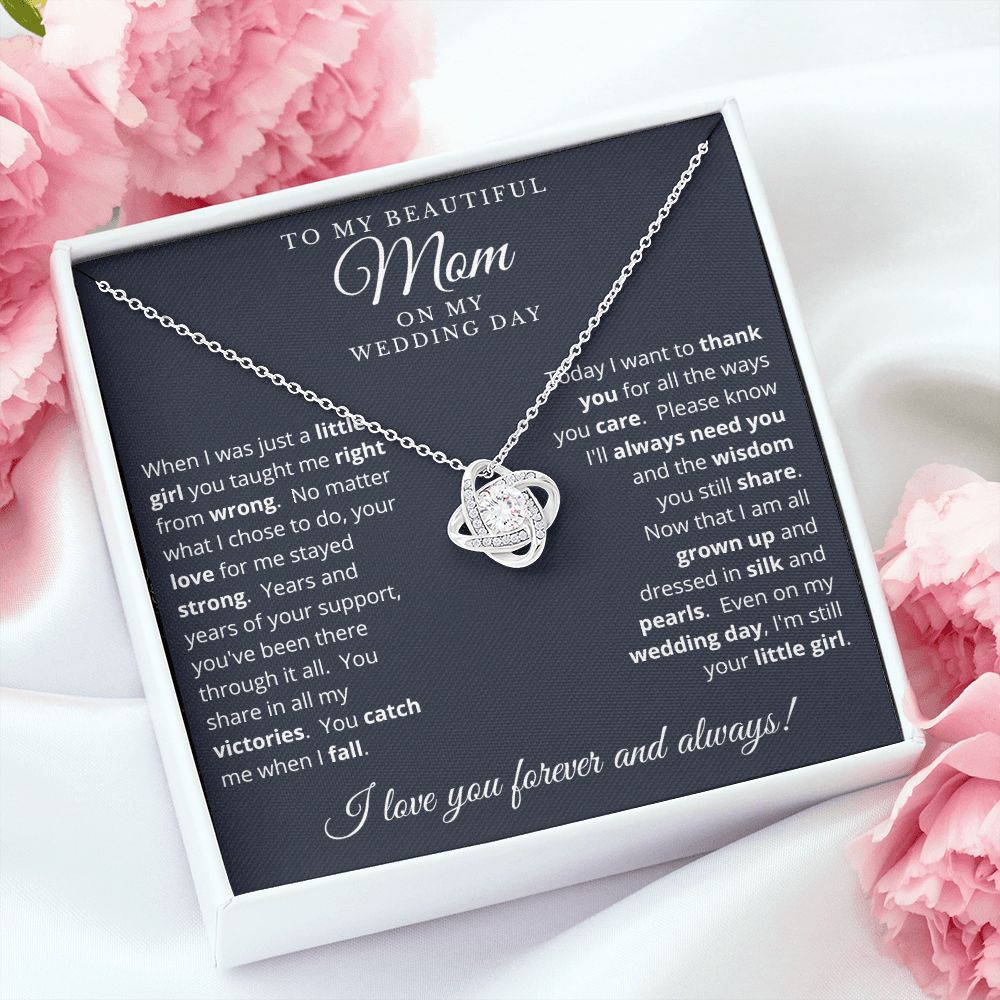 Mother of the Bride Gift from Daughter | Love Knot Necklace