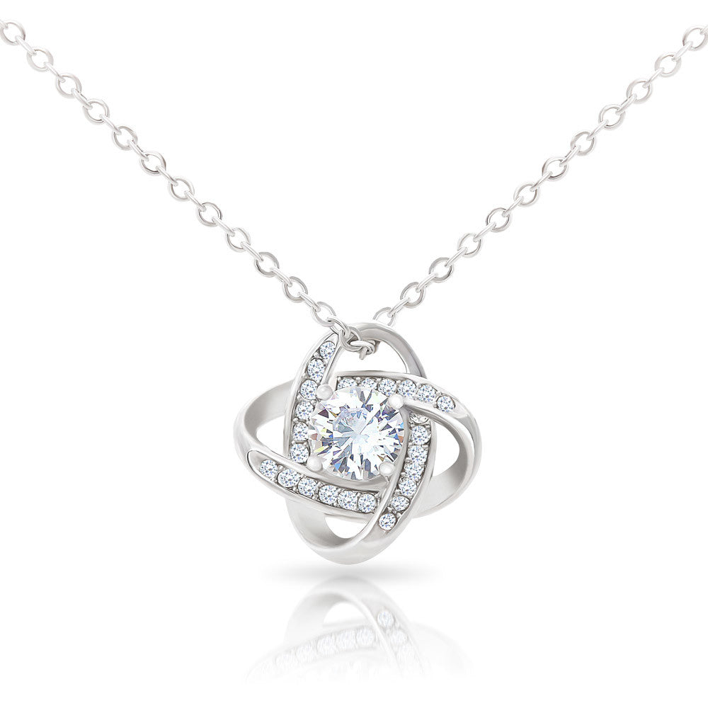 Mom Remembrance Necklace | Love Knot Necklace
