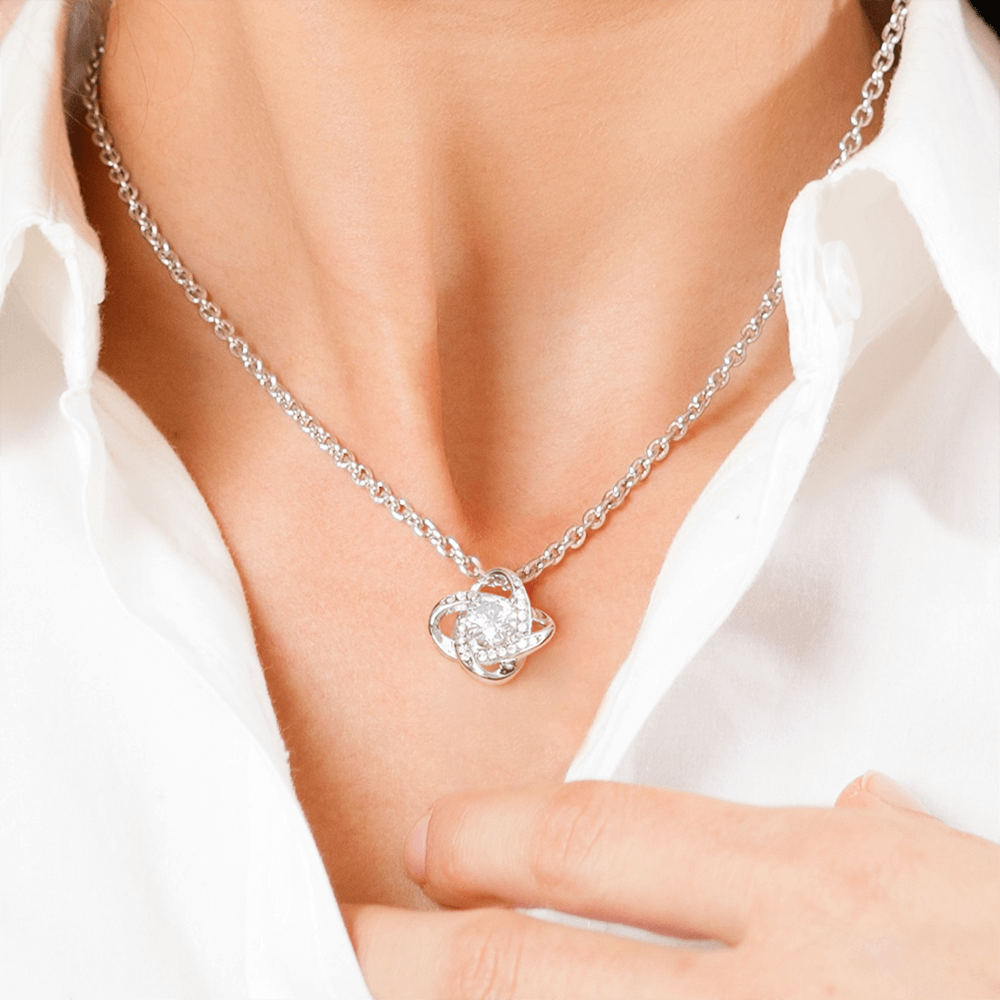 Mom Remembrance Necklace | Love Knot Necklace