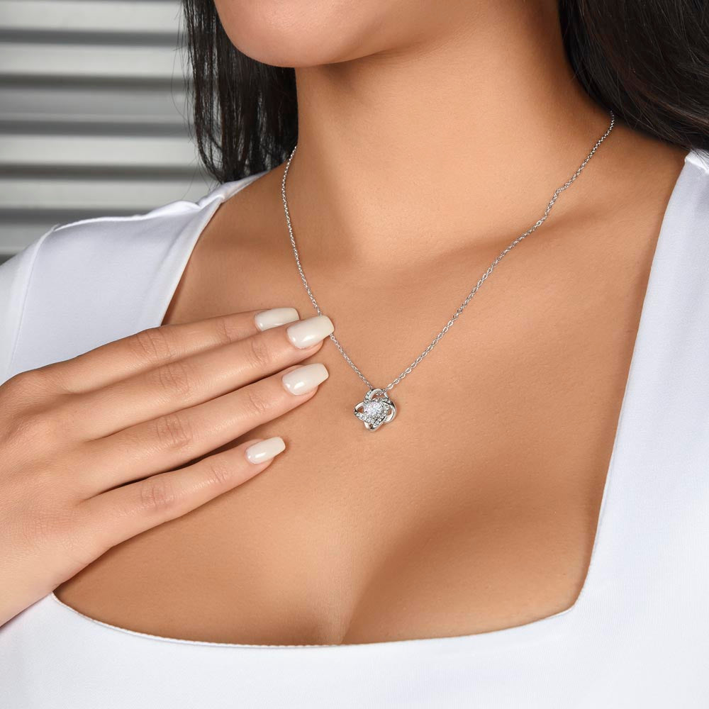 Mom Remembrance Necklace | Love Knot Necklace