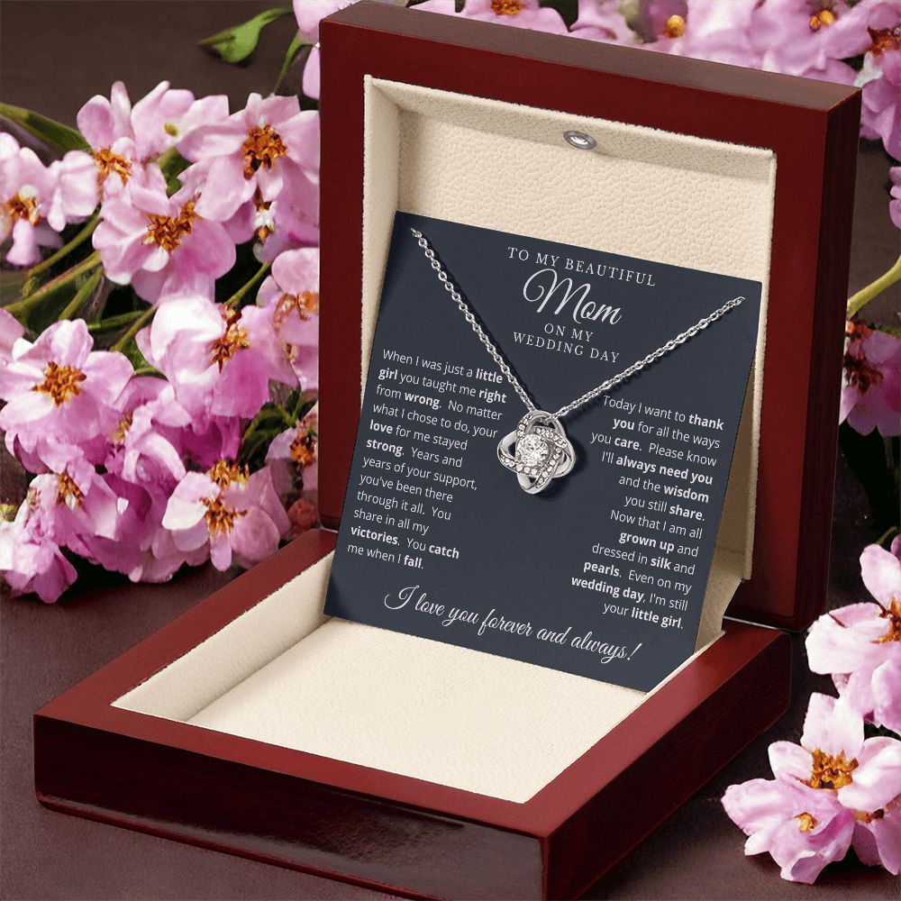 Mother of the Bride Gift from Daughter | Love Knot Necklace