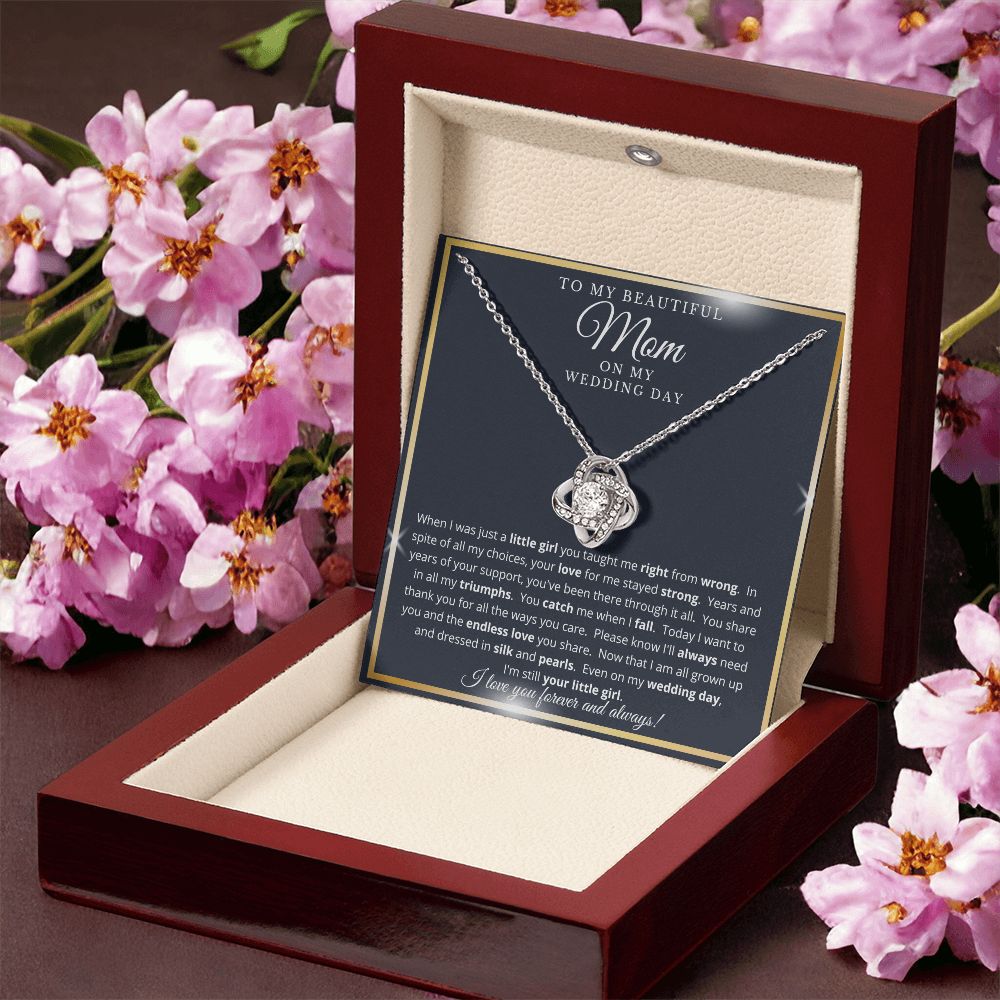 Mother of the Bride Gift from Daughter | Love Knot Necklace