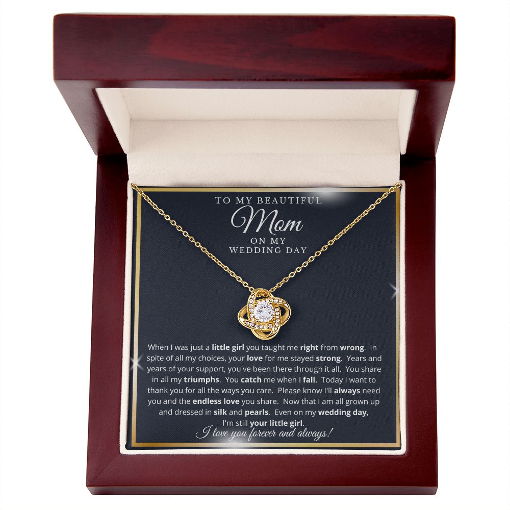 Mother of the Bride Gift from Daughter | Love Knot Necklace
