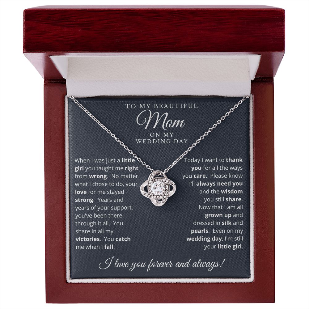 Mother of the Bride Gift from Daughter | Love Knot Necklace