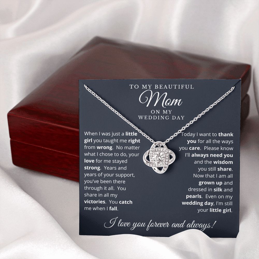 Mother of the Bride Gift from Daughter | Love Knot Necklace