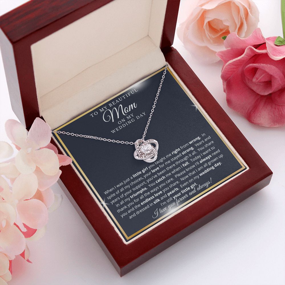 Mother of the Bride Gift from Daughter | Love Knot Necklace