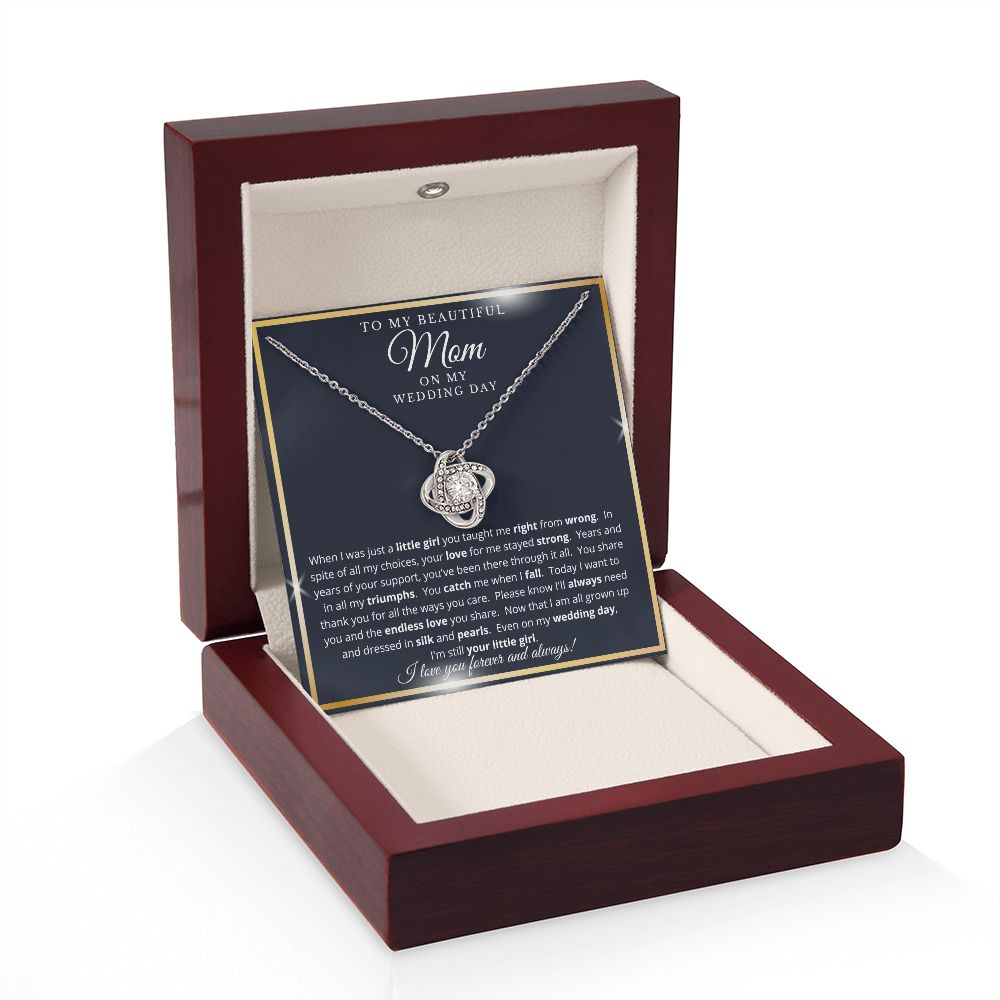 Mother of the Bride Gift from Daughter | Love Knot Necklace