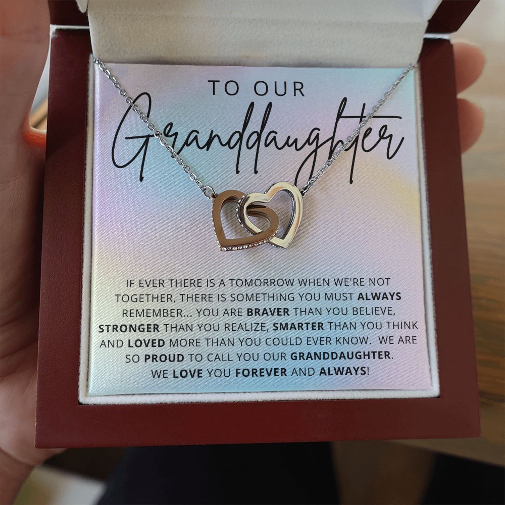 To Our Granddaughter | Interlocking Hearts Necklace