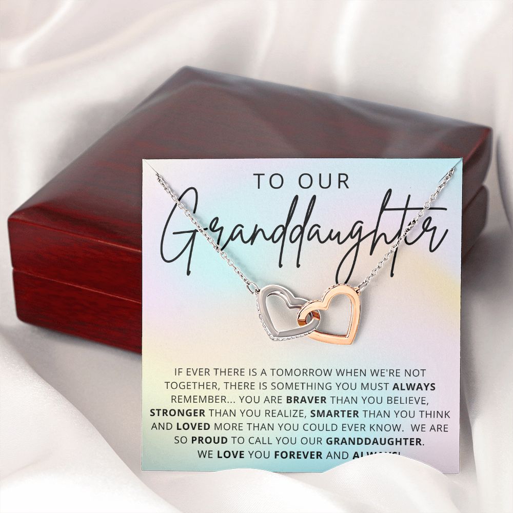 To Our Granddaughter | Interlocking Hearts Necklace