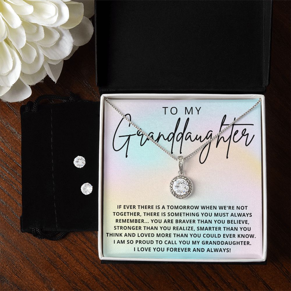 To My Granddaughter | Eternal Hope Necklace and Earring Set