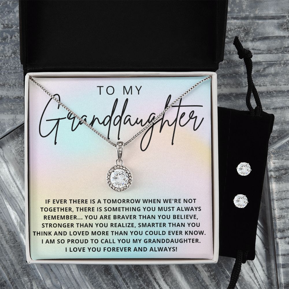 To My Granddaughter | Eternal Hope Necklace and Earring Set