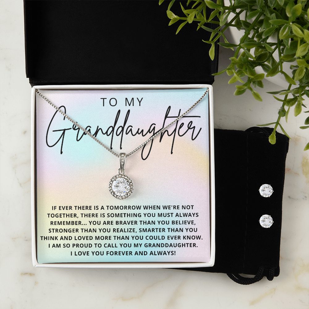 To My Granddaughter | Eternal Hope Necklace and Earring Set