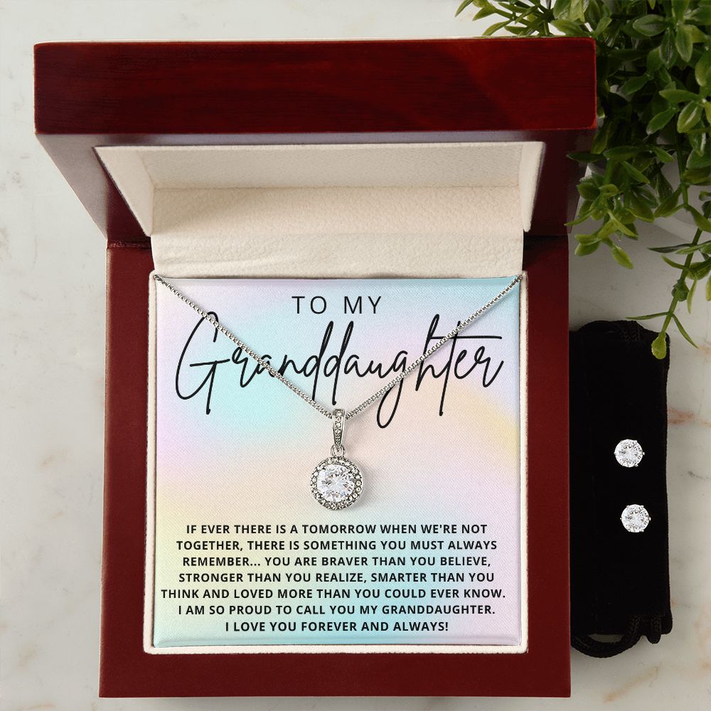 To My Granddaughter | Eternal Hope Necklace and Earring Set