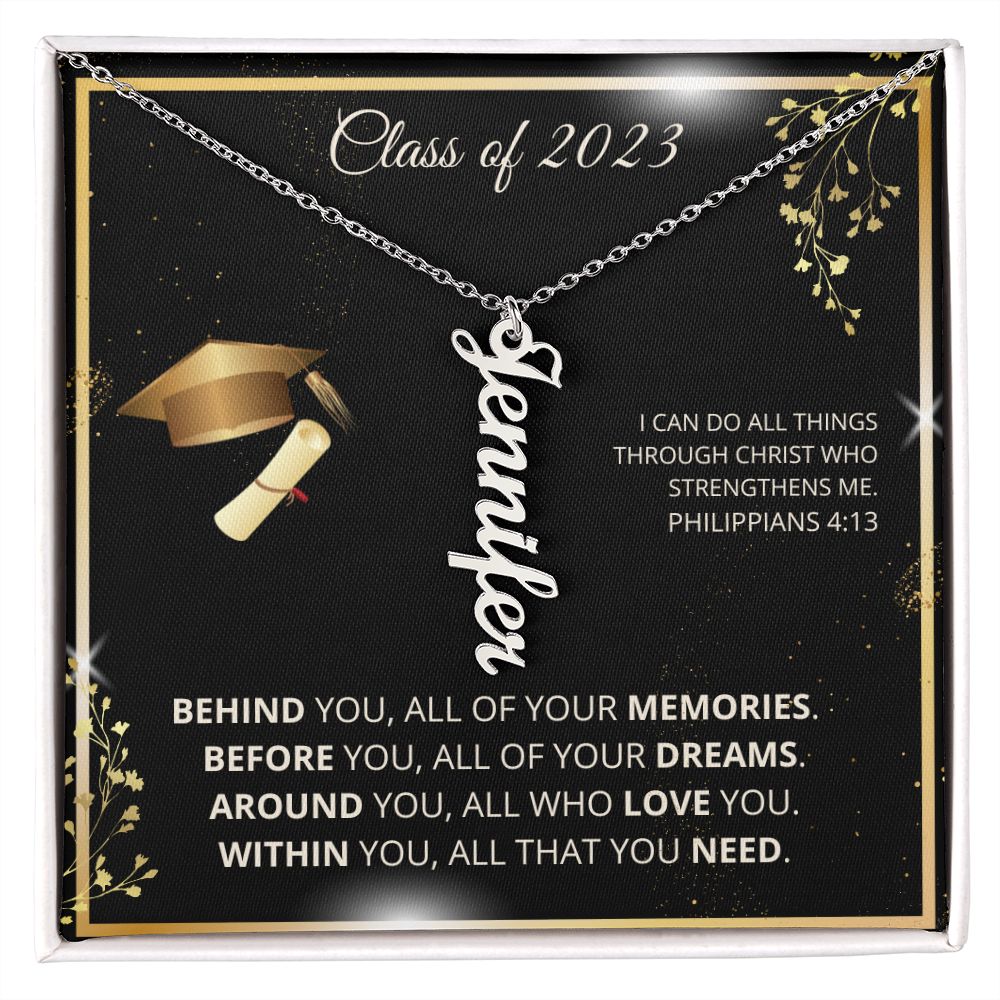 Class of 2023 | Dreams | Personalized Name Necklace