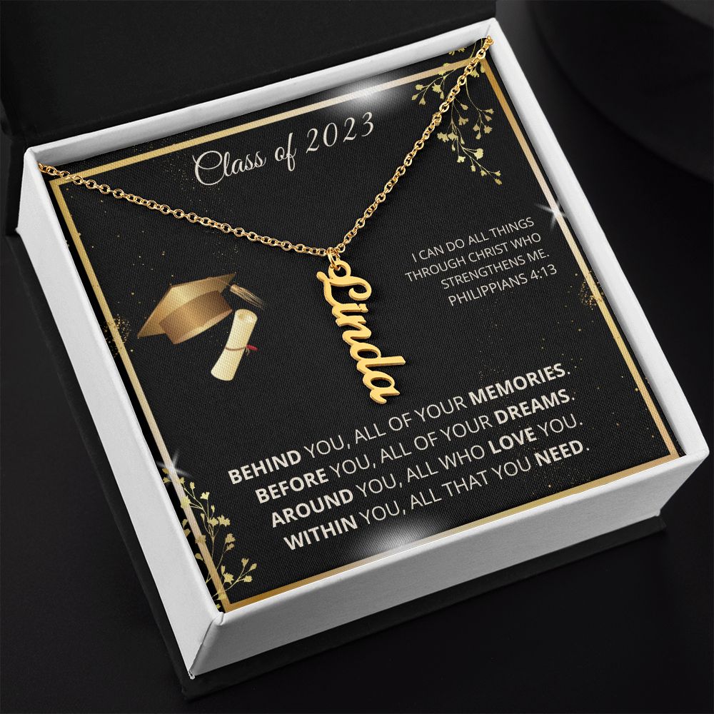 Class of 2023 | Dreams | Personalized Name Necklace