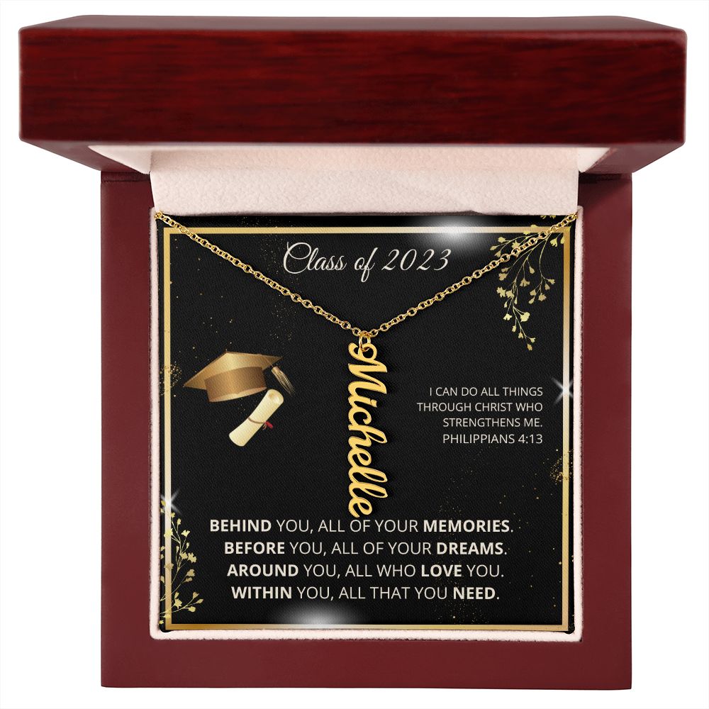 Class of 2023 | Dreams | Personalized Name Necklace