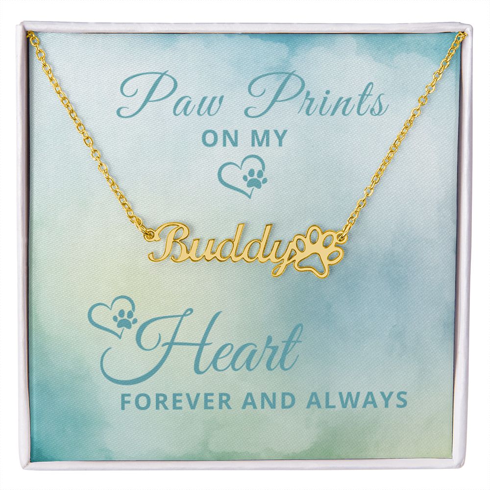 Dog Mom Gift | Paw Print Necklace