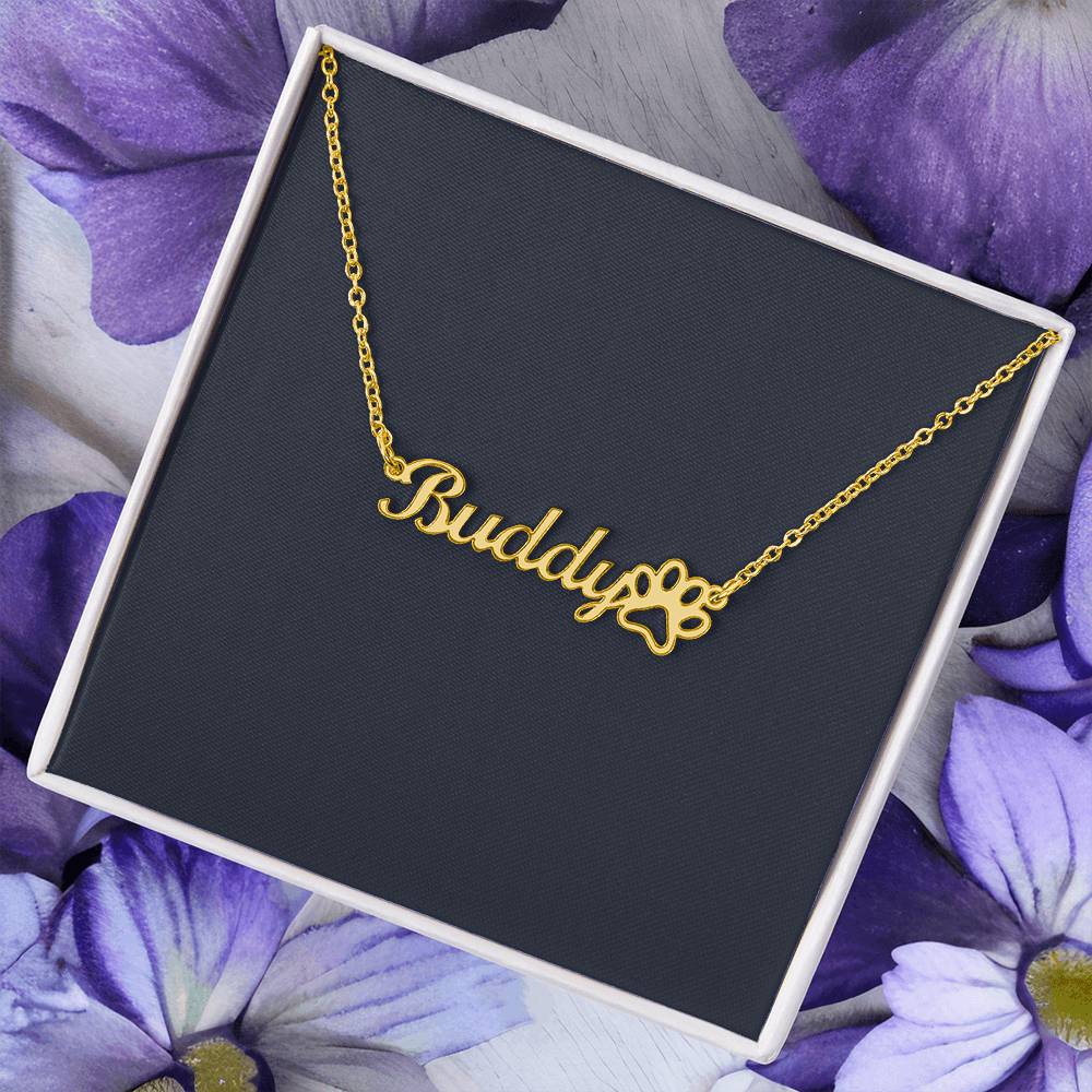 Dog Name Necklace