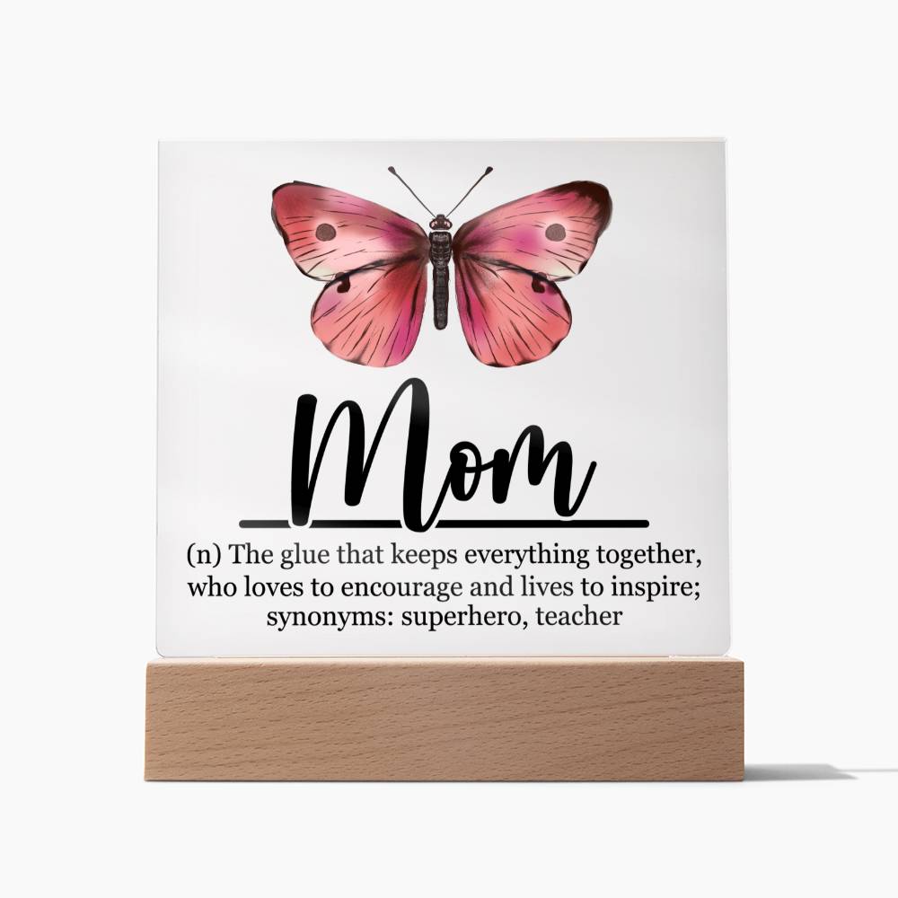 Mom Acrylic Plaque | Mom Definition | Mothers Day Gift