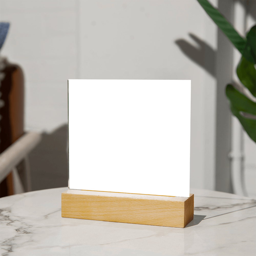 To My Son from Mom Gift | I Believe in You | Acrylic Plaque with LED Base