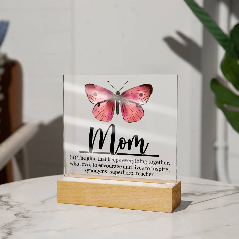 Mom Acrylic Plaque | Mom Definition | Mothers Day Gift