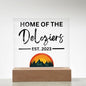 Sunset | Custom Sign | Acrylic Plaque with LED Base - AS