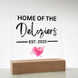 Heart | Custom Sign | Acrylic Plaque with LED Base - AS