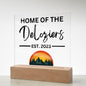 Sunset | Custom Sign | Acrylic Plaque with LED Base - AS