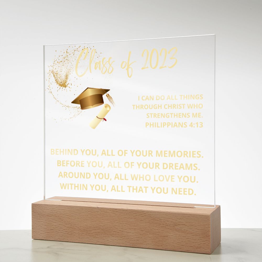 Class of 2023 | Acrylic Plaque with LED Base
