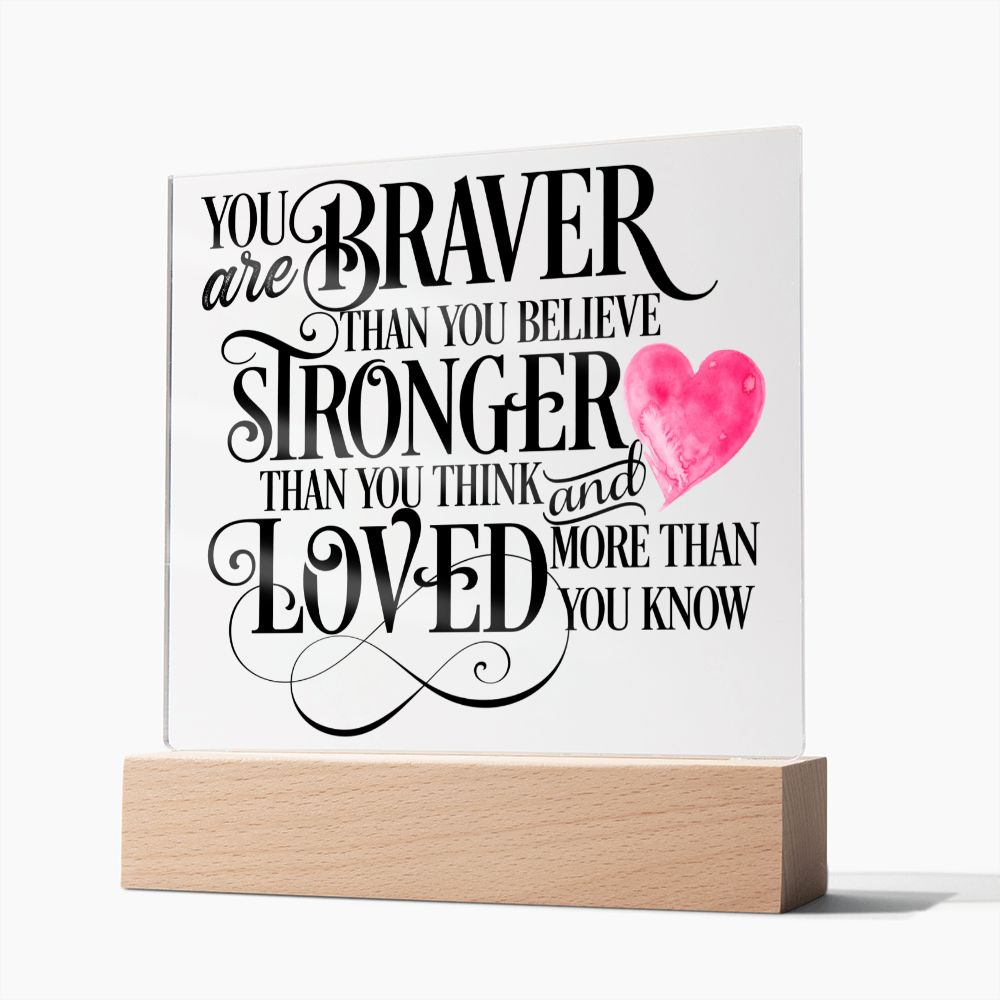 Encouragement Gift | Acrylic Plaque with LED Base