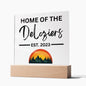 Sunset | Custom Sign | Acrylic Plaque with LED Base - AS