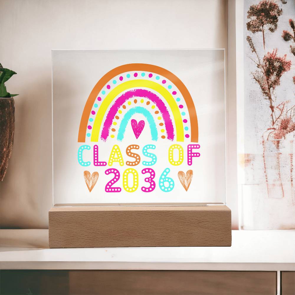 Class of 2036 | Printed Acrylic LED Plaque