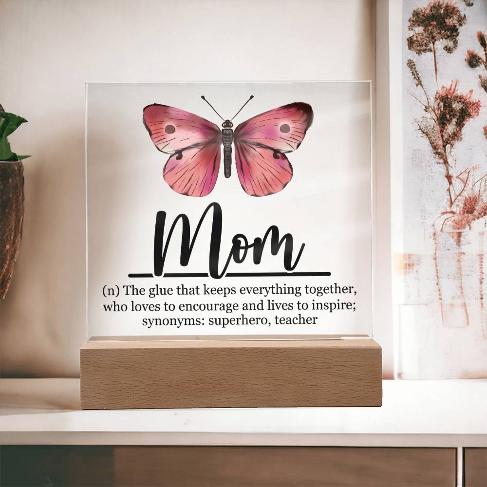 Mom Acrylic Plaque | Mom Definition | Mothers Day Gift