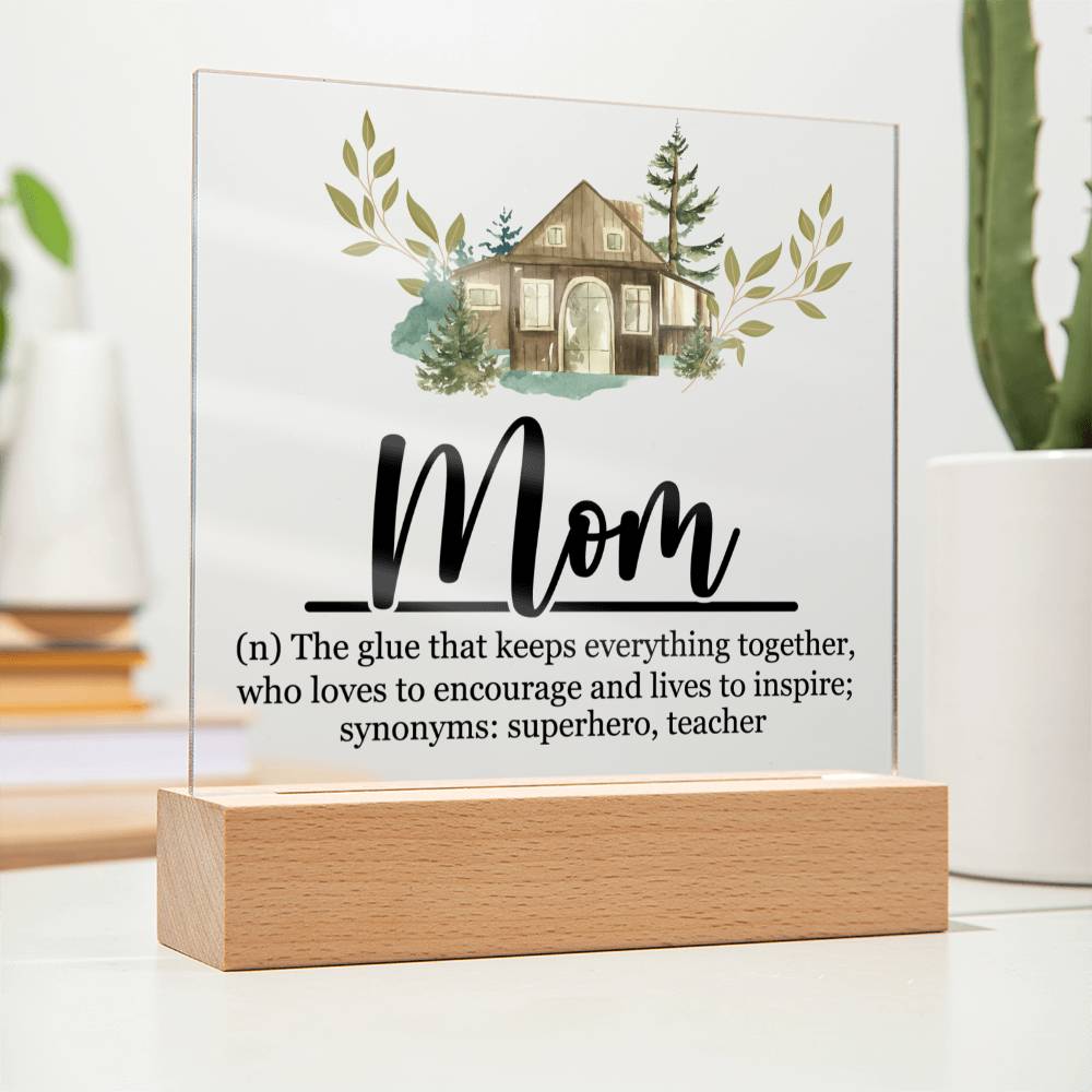 Mom Acrylic Plaque | Mom Definition | Mothers Day Gift
