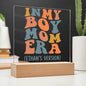 Custom In My Boy Mom Era | Personalized LED Night Light